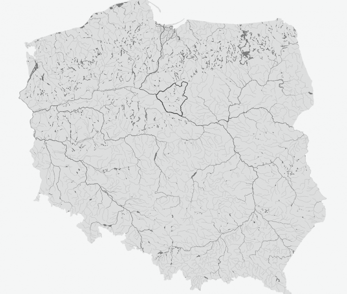 Położenie Ziemi Dobrzyńskiej na obecnej mapie Polski